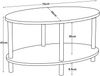 Couchtisch Højreby 70x44x43 cm Cappuccino [en. casa] Bild 5