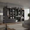Kleiderschrank Elmo Anthrazit 50 x 200 cm 5er Set Vicco Bild 3