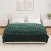 vidaXL Rutschfeste Decke aus Kunstkaninchenfell Olite 4 pcs Dunkelgrün 42021822 Bild 4