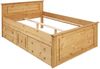 OTTO home Massivholzbett Hugo, FSC® zertifiziert, Landhausstil, zeitlos und edel (auch als Super Sparset inklusive Schubkästen), Stauraumbett, extra belastbar, Made in EU, viele Breiten Bild 4