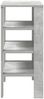 vidaXL Schuhregal Betongrau 61x32x70 cm Holzwerkstoff 859845 Bild 5