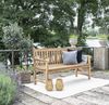 Massive Teak Sitzbank MONTAGNA ca. L150cm Gartenbank Holzbank Teakbank Bild 3
