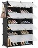 Mondeer Schuhschrank Schuhschrank (8 Fächer) mit Tür, Staub- und Wasserabweisend, für 20-42 Paar Schuhe Bild 2