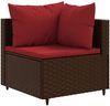 vidaXL 8-tlg. Garten-Lounge-Set mit Kissen Braun Poly Rattan 3308237 Bild 3