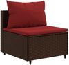 vidaXL 8-tlg. Garten-Lounge-Set mit Kissen Braun Poly Rattan 3308237 Bild 4