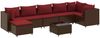 vidaXL 8-tlg. Garten-Lounge-Set mit Kissen Braun Poly Rattan 3308237 Bild 2
