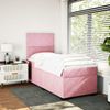 vidaXL Boxspringbett mit Matratze Rosa 90x200 cm Samt 3290809 Bild 3