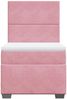 vidaXL Boxspringbett mit Matratze Rosa 90x200 cm Samt 3290809 Bild 4