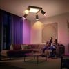 ZMH LED Deckenlampe 4 Flammig Deckenstrahler - Deckenspot GU10 Deckenleuchte Schwarz Deckenleuchte Eckig Schlafzimmerlampe 3000k Küchenlampe 20W Schwenkbar für Wohnzimmer Büro Bild 5