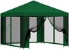 vidaXL Garten Pavillon mit Seitenwänden 3 x 3 m Grün 900365 Bild 2