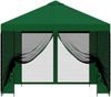 vidaXL Garten Pavillon mit Seitenwänden 3 x 3 m Grün 900365 Bild 5