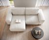 Ecksofa Lanzo 230x155 cm Bouclé Creme-Weiß Recamiere variabel Bild 4