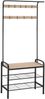 tectake Garderobe Wichita, inklusive Kippschutz, 73,5 x 36 x 184 cm Bild 4