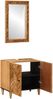 vidaXL Badezimmerschrank-Set Wandmontiert 2 pcs Massivholz Mango 3310177 Bild 2