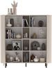 OTTO home Lowboard Lido, 181 cm breit, 3 Türen, TV-Schrank, TV-Kommode, Medienboard, Formgebogenes MDF, Stirnseiten mit Rundung, Push-to-open, Metallfüße Bild 4