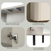 OTTO home Lowboard Lido, 181 cm breit, 3 Türen, TV-Schrank, TV-Kommode, Medienboard, Formgebogenes MDF, Stirnseiten mit Rundung, Push-to-open, Metallfüße Bild 3