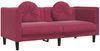 vidaXL 2-tlg. Sofagarnitur mit Kissen Weinrot Samt 3209261 Bild 4