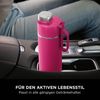 Ninja Thirsti Wasserflasche, Thermobecher to go, 700ml, auslaufsicherer Deckel, für kohlensäurehaltige, heiße & kalte Getränke, dreifach isolierter Travel Mug, Edelstahlflasche, Pink, DW2401EUUKBP Bild 2