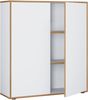 VCM Büroschrank Salia 920789 Weiß H. 110 x B. 100 x T. 33 cm Bild 2