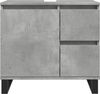 vidaXL Waschbeckenunterschrank Betongrau 65x33x60 cm Holzwerkstoff 857228 Bild 4