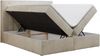 Boxspringbett - Polsterbett mit LED Kopfteil - GOLD-5 - 200x200cm - Beige Velours - H4 Bild 4