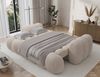 MOEBLO Schlafsofa STONE, Sitzer Sofa mit Schlaffunktion & Komfortpolsterung – Modernes Schlafsofa mit Bettkasten & Zierkissen, Couch Polstermöbel Sitzmöbel Wohnzimmermöbel 3-Sitzer-Sofa Stoffsofa für Wohnzimmer, (BxHxT): 270 x 103 x 113 cm Bild 3
