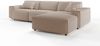 KAWOLA Sofa RANI Ecksofa Cord taupe Recamiere rechts 71 x 189 x 299 cm Bild 2