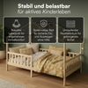 Bellabino 'Bia' Hausbett 120x200 cm, natur, Kiefer Massivholz, Montessori Kinderbett mit Rausfallschutz und Lattenrost Bild 4