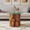 Couchtisch, Sofatisch Massivholz Teak Treibholz 60 cm Bild 3