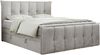 Boxspringbett KING DE LUX - 7-Zonen Matratze - PREMIUM-11-KING - 200x200cm - Hellgrau Velours - H4 Bild 3