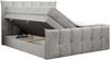 Boxspringbett KING DE LUX - 7-Zonen Matratze - PREMIUM-11-KING - 200x200cm - Hellgrau Velours - H4 Bild 4