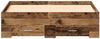 vidaXL Bettrahmen mit Schubladen Altholz 120 x 200 cm Holzwerkstoff 3333969 Bild 5