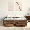 vidaXL Bettrahmen mit Schubladen Altholz 120 x 200 cm Holzwerkstoff 3333969 Bild 3