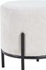 Polsterhocker Cord Optik Beige 35 x 35 x 38 cm Bild 3