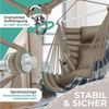 KESSER® Hängesessel Haiti 150kg Traglast, Hängestuhl 360° Drehung, Hängeschaukel Indoor-Outdoor UV-beständig & Wasserfest, Pflegeleicht, Inkl. 2 Kissen, Tragetasche, Flaschenhalter & Montage-Set Mocca Bild 3