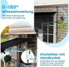 COSTWAY Klemmmarkise 200x210cm höhenverstellbar, für Balkon ohne Bohren Bild 3