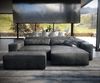 Delife 'Sirpio XL' Ecksofa mit variabler Recamiere, 270x170 cm, Anthrazit, Kunstleder, mit Hocker Bild 2