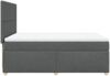vidaXL Boxspringbett mit Matratze Dunkelgrau 140x200 cm Stoff 3291297 Bild 5