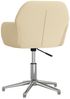 Bürostuhl Drehbar Creme Stoff [344711] Bild 5