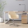 Bürostuhl Drehbar Creme Stoff [344711] Bild 2