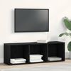 vidaXL Bücherregal Schwarz Eichen-Optik 36x30x114 cm Holzwerkstoff 862395 Bild 3
