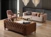 Sitzgruppe/Sofa Set - Wohnzimmergarnitur "Sage" 3+3+1-Beige/Braun Bild 3