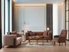 Sitzgruppe/Sofa Set - Wohnzimmergarnitur "Sage" 3+3+1-Beige/Braun Bild 1