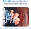Bürostuhl, ergonomischer XXL-Drehstuhl bis 230 kg mit Massagefunktion, verstellbarer Rückenlehne, Fußstütze & Taillenkissen, Leder, Schwarz Bild 5