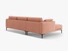 Micadoni Ecksofa Bemy 3-Sitzer Links Samt Rosa Bild 3