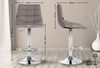 Barhocker DUBAI - Grau, Stoff, Chrom Barhocker mit Lehne Barstuhl Tresenhocker Tresenstuhl Kneipenhocker Kneipenstuhl Bild 5