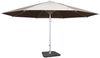 Mendler 'Meran II' Sonnenschirm mit Ständer, Alu Mast / Polyester beige, Ø 5 m Bild 5