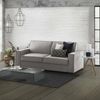 Dmora 3-Sitzer festes Sofa Diopside, Wohnzimmersofa aus Stoff, Standardarmlehnen, 100 % Made in Italy, cm 220x95h90, Grau Bild 2
