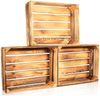 CHICCIE Holzkiste Regale Geflammt 50x40x15cm - Kisten Weinkisten (2 St) Bild 5
