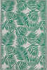 Outdoor Teppich smaragdgrün 120 x 180 cm Palmenmuster Kurzflor KOTA Bild 1